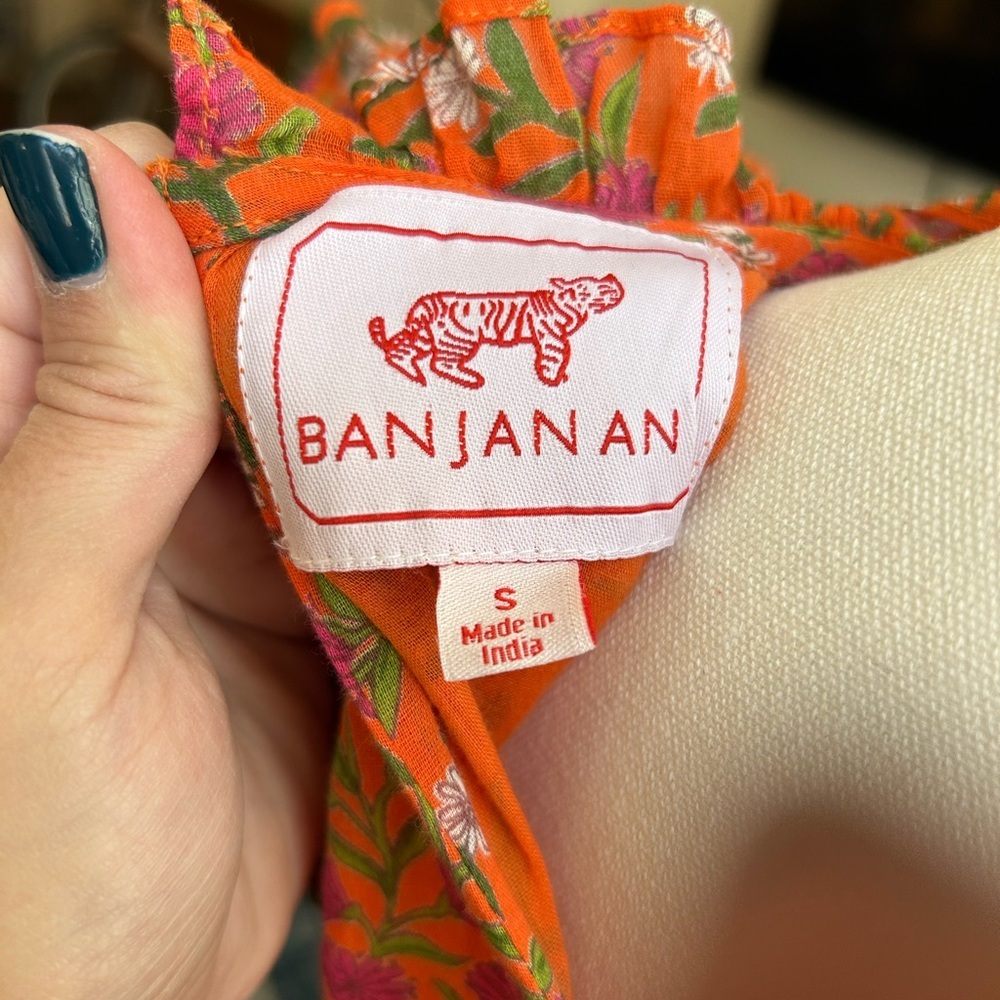 Banjanan Floral Orange Dress - Picture 4 of 4